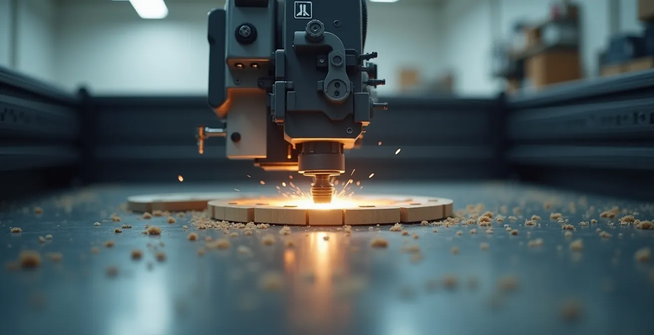 Machine de gravure laser 3D appliquant un motif sur une surface de forme complexe