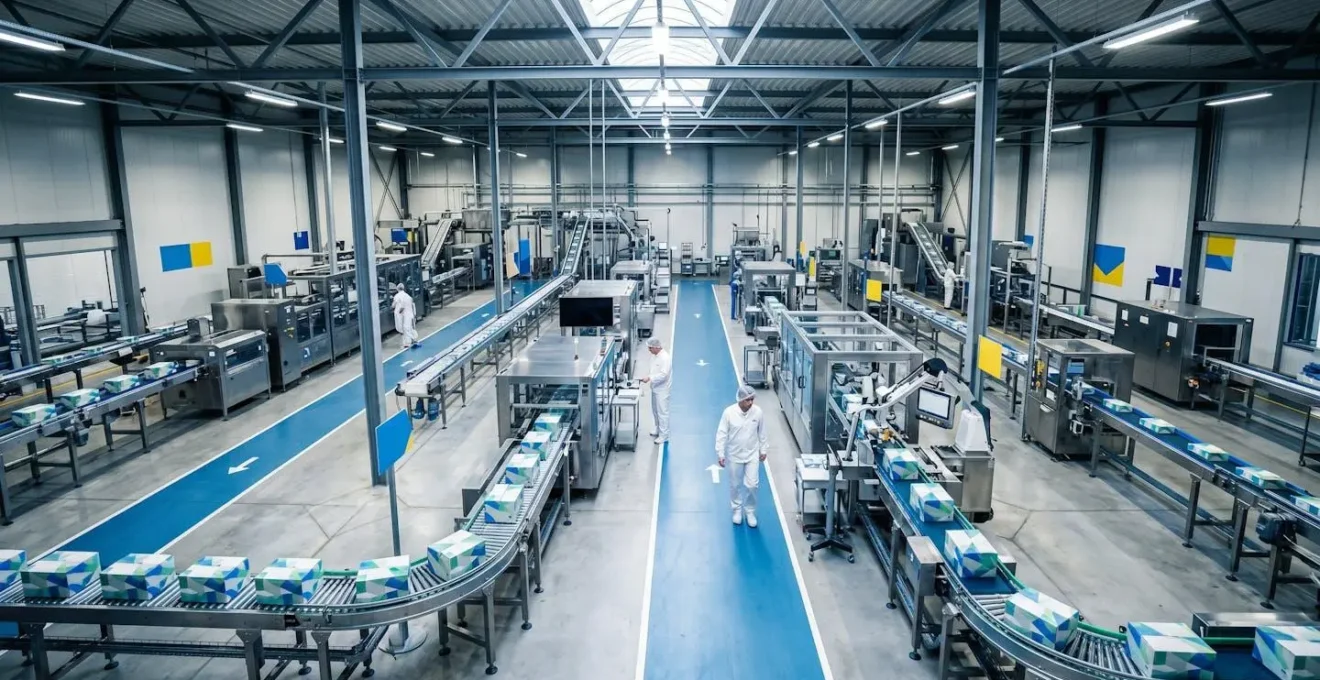 Système de traçabilité numérique dans une installation de production agroalimentaire moderne