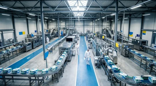 Système de traçabilité numérique dans une installation de production agroalimentaire moderne