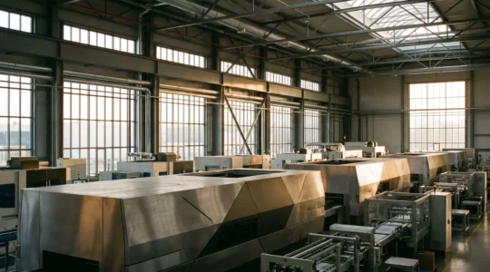 Transformation stratégique d'une ligne de production industrielle moderne face aux mutations de marché